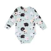 Long-sleeved bodysuit made of cotton (organic)